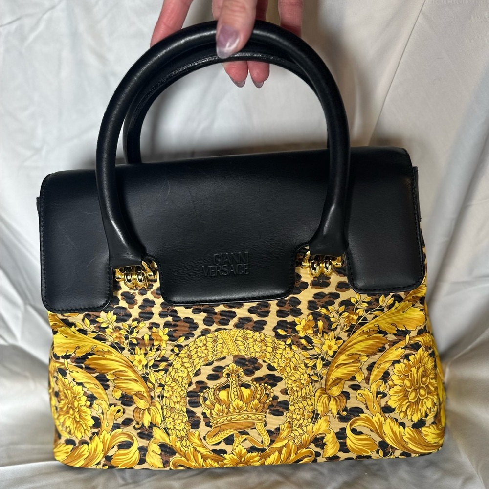 Versace Black and Gold Women's Bag